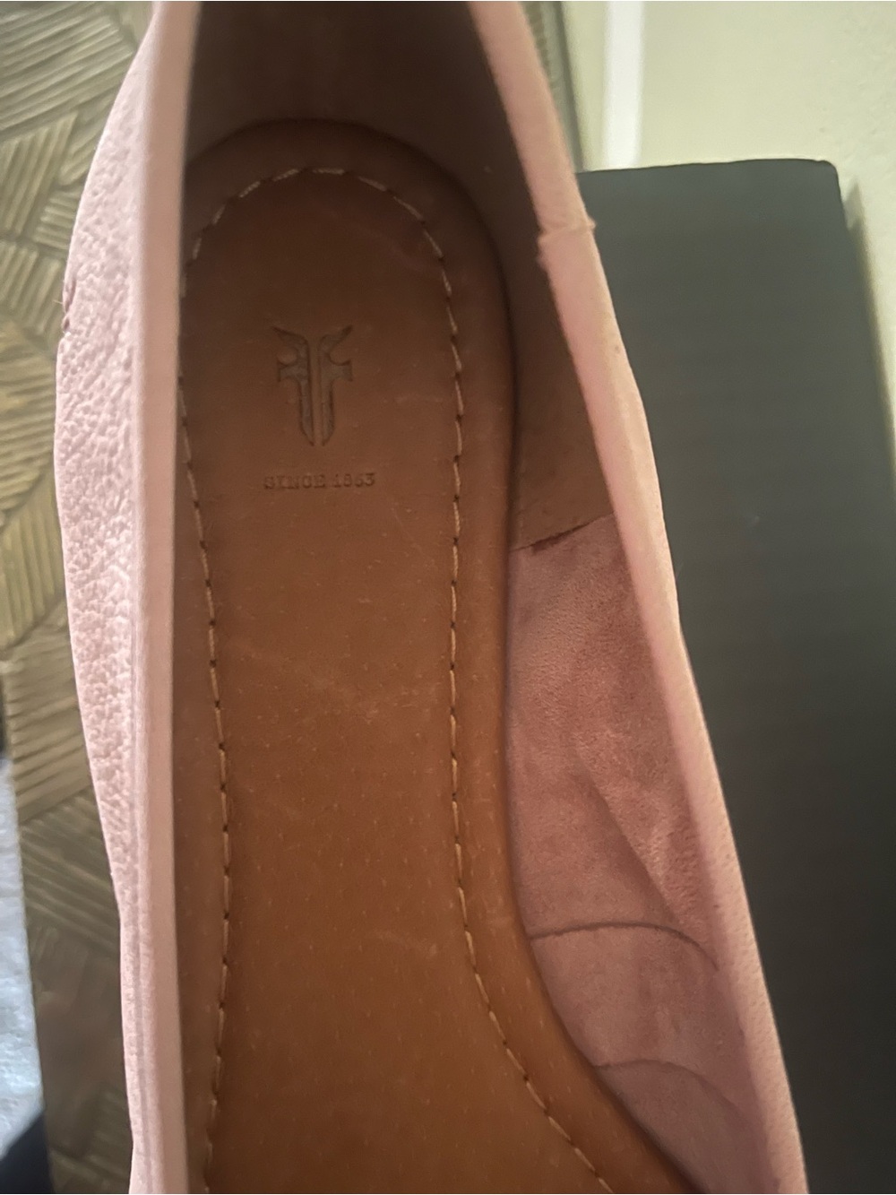 New, Frye Blush Pink Pointed-Toe size 7.5 Leather Flats - Picture 3 of 4